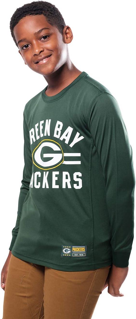 Ultra Game NFL Green Bay Packers Youth Super Soft Supreme Long Sleeve T-Shirt|Green Bay Packers - UltraGameShop