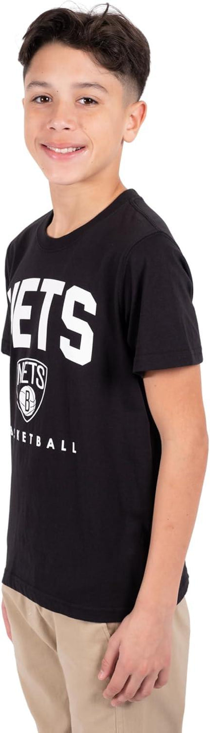 Ultra Game NBA Brooklyn Nets Boys Super Soft Game Time T-Shirt|Brooklyn Nets - UltraGameShop