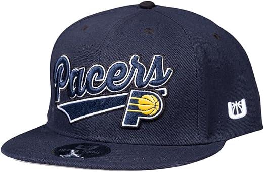 Ultra Game Adults Indiana Pacers Snap Back 3D Embroidered Team Logo Baseball Cap Hat |Indiana Pacers - UltraGameShop