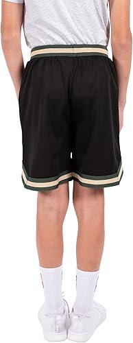 Ultra Game NBA Milwaukee Bucks Boys Active Knit Slam Basketball Training Shorts|Milwaukee Bucks - UltraGameShop