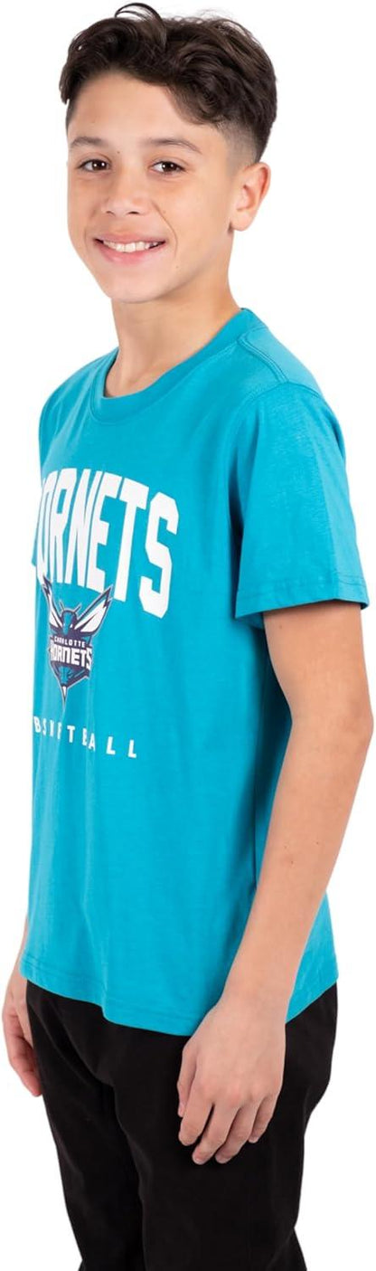 Ultra Game NBA Charlotte Hornets Boys Super Soft Game Time T-Shirt|Charlotte Hornets - UltraGameShop