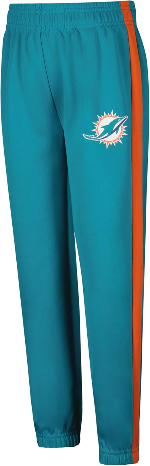 Ultra Game NFL Official Youth Uniform Set - Includes Super Soft Jersey, Pants, Iron on Numbers & Team Sticker Set, Miami Dolphins, Team Color|Miami Dolphins