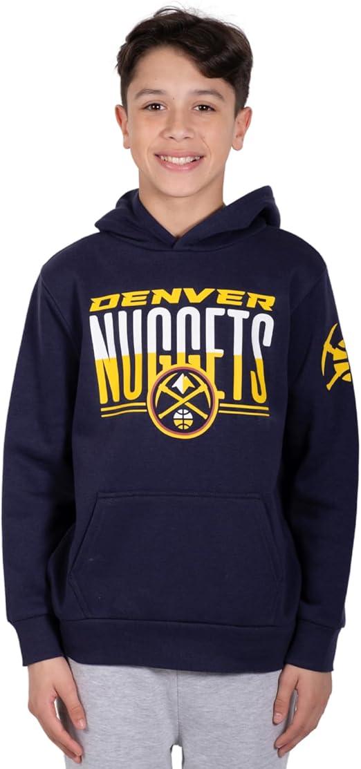 Ultra Game NBA Denver Nuggets Boys MVP Super Soft Pullover Hoodie Sweatshirt|Denver Nuggets - UltraGameShop