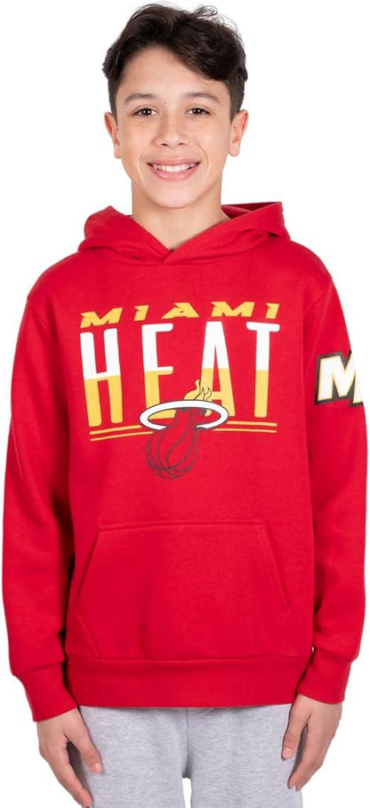 Ultra Game NBA Miami Heat Boys MVP Super Soft Pullover Hoodie Sweatshirt|Miami Heat - UltraGameShop