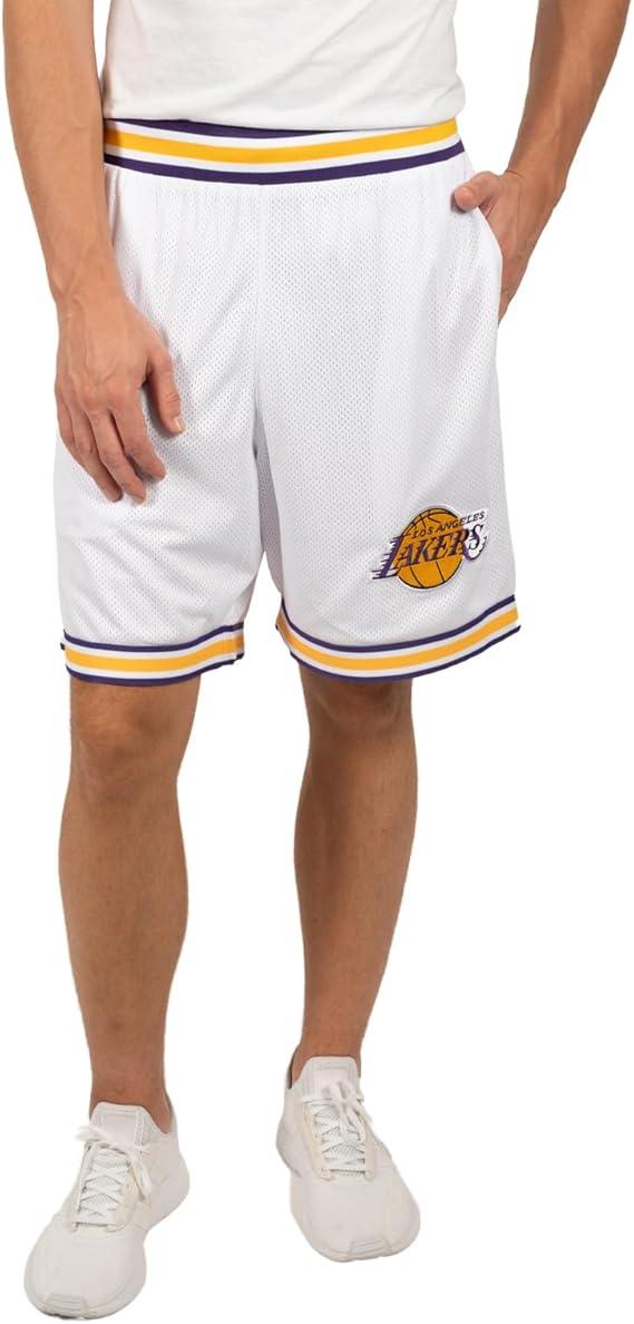 Ultra Game NBA Los Angeles Lakers Official Men's Showtime Active Basketball Training Shorts|Los Angeles Lakers - UltraGameShop