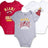 Ultra Game NBA Miami Heat Super Soft Cotton 3 Pack Baby Creeper Bodysuit|Miami Heat - UltraGameShop