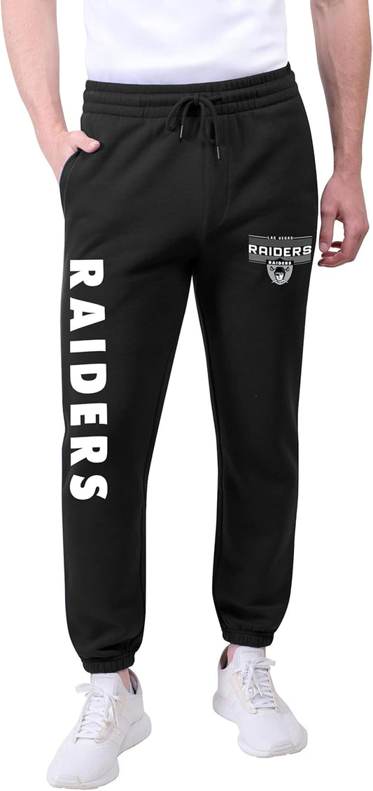 Ultra Game Men's NFL Official Super Soft Game Day Jogger Sweatpants|Las Vegas Raiders
