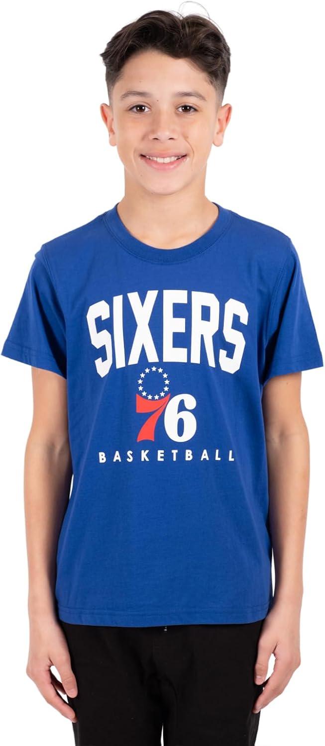 Ultra Game NBA Philadelphia 76ers Boys Super Soft Game Time T-Shirt|Philadelphia 76ers - UltraGameShop