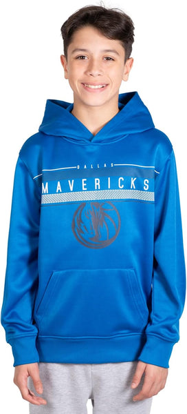 Ultra Game NBA Dallas Mavericks Boys Super Soft Poly Midtwon Pullover Hoodie Sweatshirt|Dallas Mavericks - UltraGameShop