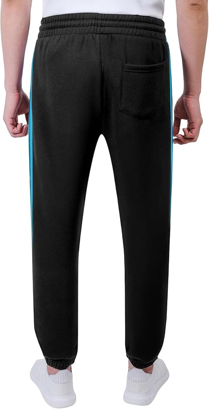 Ultra Game NFL Official Adults Active Super Soft Fleece Game Day Jogger Sweatpants - Unisex, Carolina Panthers|Carolina Panthers