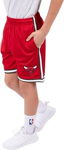 Ultra Game NBA Chicago Bulls Boys Active Knit Slam Basketball Training Shorts|Chicago Bulls - UltraGameShop