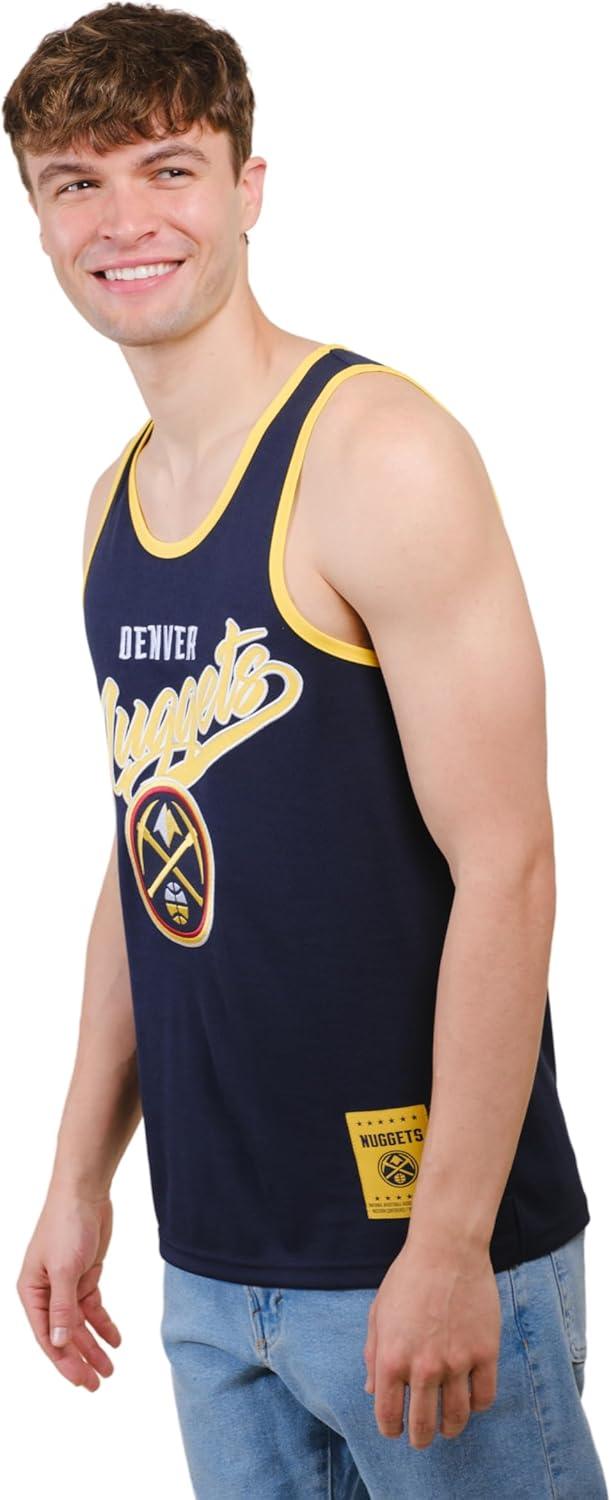 Ultra Game NBA Denver Nuggets Tank Top Mesh Sleeveless Muscle T-Shirt|Denver Nuggets - UltraGameShop