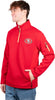 Ultra Game NFL San Francisco 49ers Men's Quarter-Zip Fleece Pullover Sweatshirt with Zipper Pockets|San Francisco 49ers