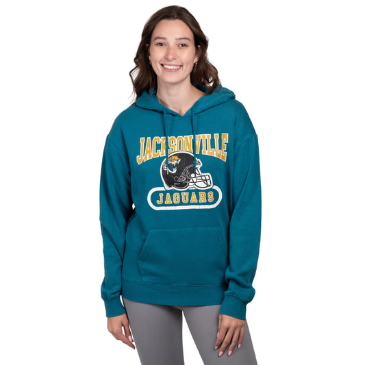 Ultra Game NFL Official Women's Super Soft Hoodie Pullover Sweatshirt, Jacksonville Jaguars, Team Color|Jacksonville Jaguars