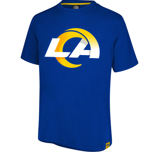 Ultra Game NFL Official Adults Super Soft Game Day T-Shirt - Unisex, Los Angeles Rams, Team Color|Los Angeles Rams