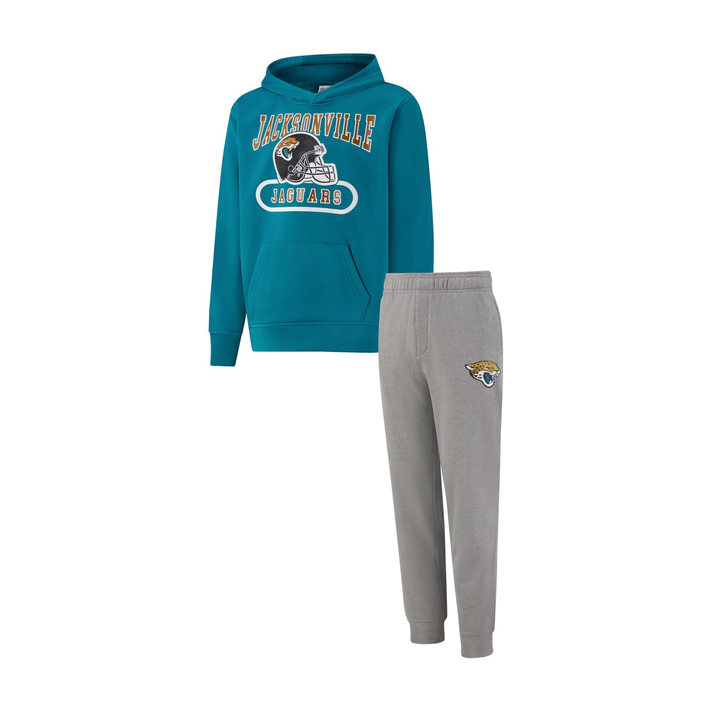 Ultra Game NFL Official Youth Super Soft Jogger & Hoodie Sweatshirt Set, Jacksonville Jaguars, Team Color|Jacksonville Jaguars