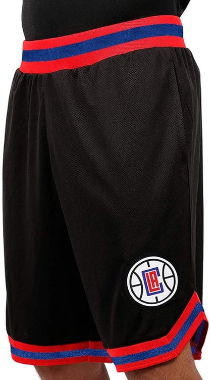 Ultra Game NBA Los Angeles Clippers Men's Active Knit Basketball Training Shorts|Los Angeles Clippers - UltraGameShop