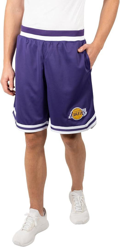 Ultra Game NBA Los Angeles Lakers Official Men's Supreme Active Basketball Training Shorts|Los Angeles Lakers - UltraGameShop