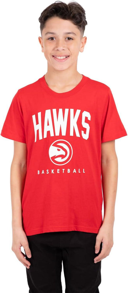 Ultra Game NBA Atlanta Hawks Boys Super Soft Game Time T-Shirt|Atlanta Hawks - UltraGameShop