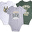 Ultra Game NBA Milwaukee Bucks Super Soft Cotton 3 Pack Baby Creeper Bodysuit|Milwaukee Bucks - UltraGameShop