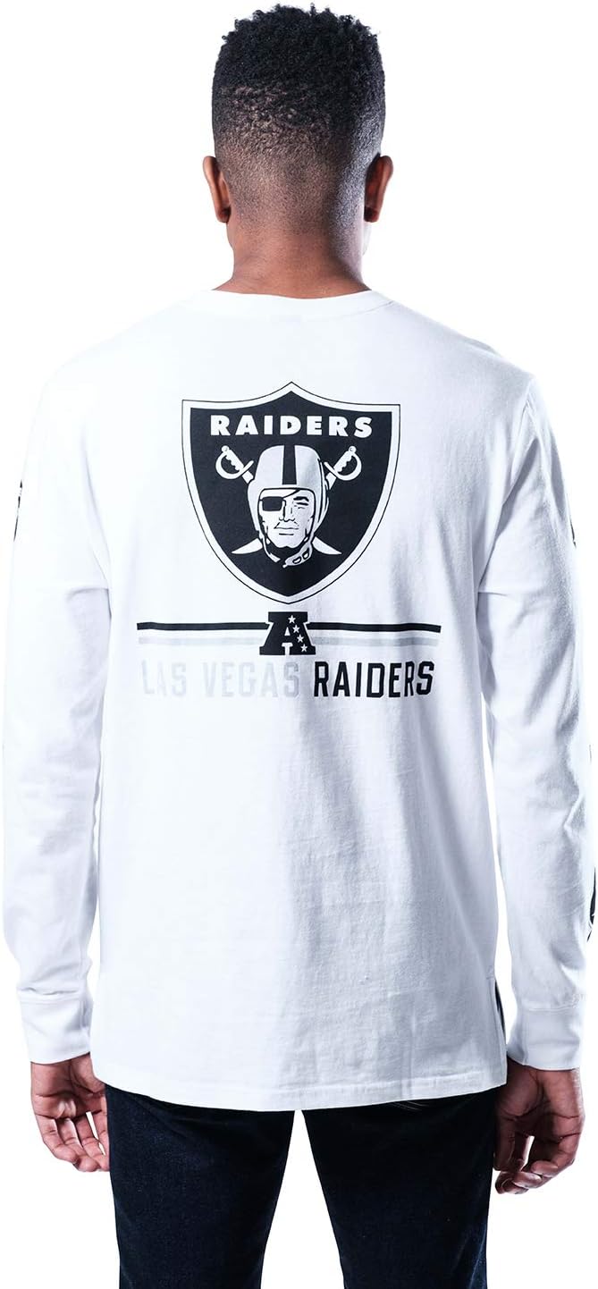 NFL Official Adults Super Soft Supreme Long Sleeve T-Shirt - Unisex|Las Vegas Raiders