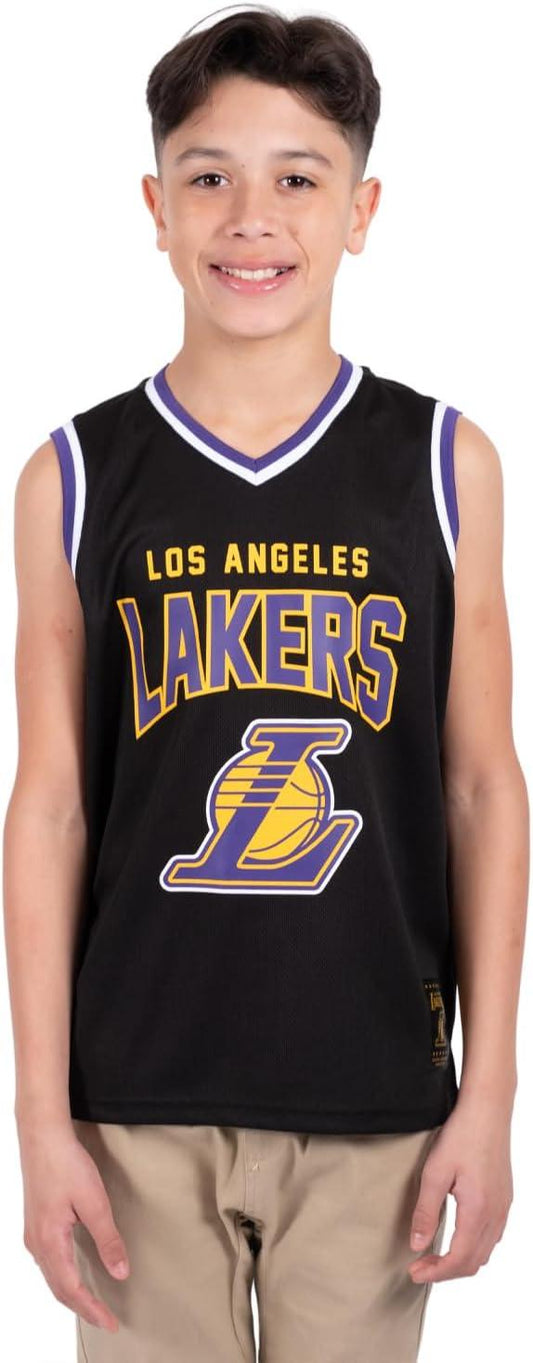 Ultra Game NBA Los Angeles Lakers Boys Sleeveless Mesh Tank Top Muscle T-Shirt|Los Angeles Lakers - UltraGameShop