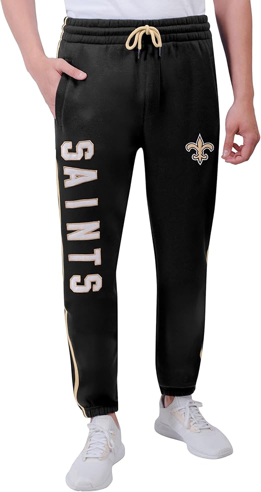 Ultra Game NFL Official Adults Super Soft Game Day Jogger Sweatpants - Unisex, New Orleans Saints|New Orleans Saints