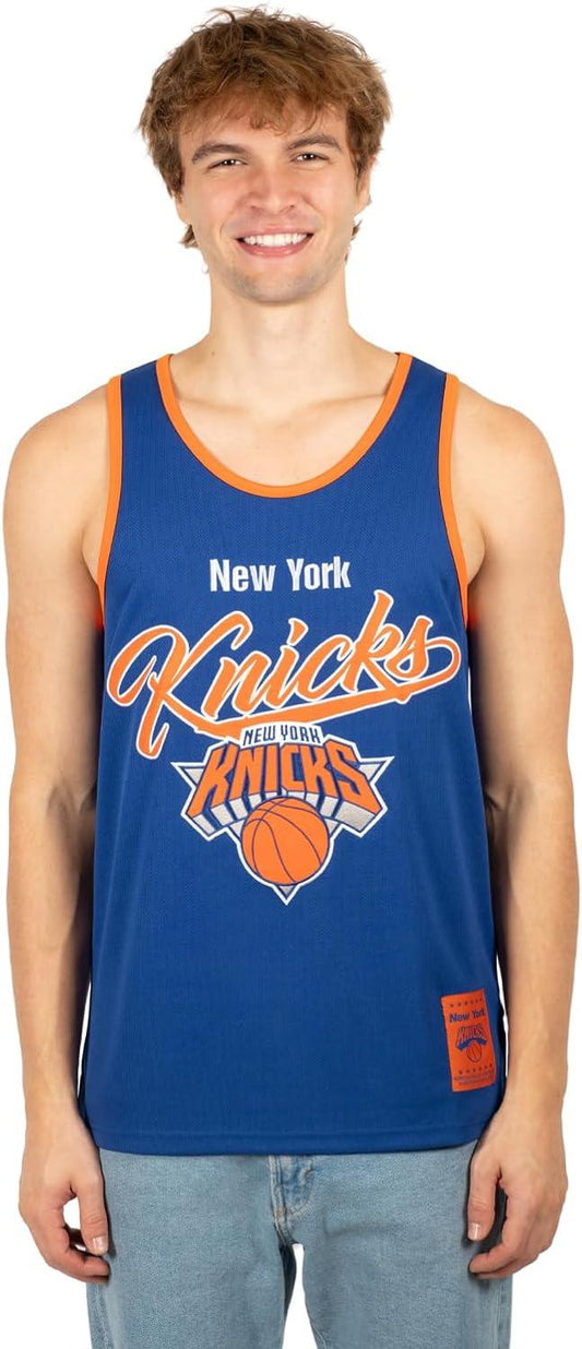 Ultra Game NBA New York Knicks Tank Top Mesh Sleeveless Muscle T-Shirt|New York Knicks - UltraGameShop