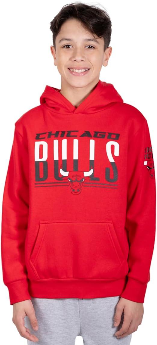 Ultra Game NBA Chicago Bulls Boys MVP Super Soft Pullover Hoodie Sweatshirt|Chicago Bulls - UltraGameShop