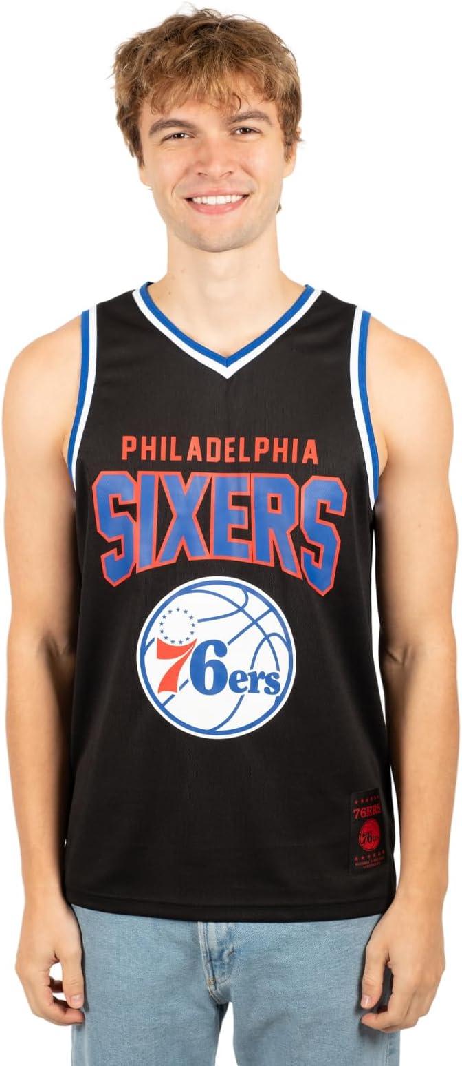 Ultra Game NBA Philadelphia 76ers Men's Sleeveless Mesh Tank Top Muscle T-Shirt|Philadelphia 76ers - UltraGameShop