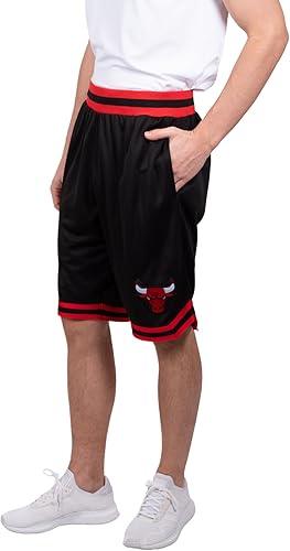 Ultra Game NBA Chicago Bulls Men's Active Knit Basketball Training Shorts|Chicago Bulls - UltraGameShop