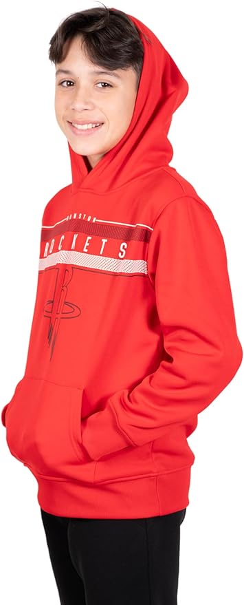 Ultra Game NBA Houston Rockets Boys Super Soft Poly Midtwon Pullover Hoodie Sweatshirt|Houston Rockets - UltraGameShop