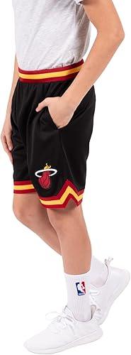 Ultra Game NBA Miami Heat Boys Active Knit Slam Basketball Training Shorts|Miami Heat - UltraGameShop