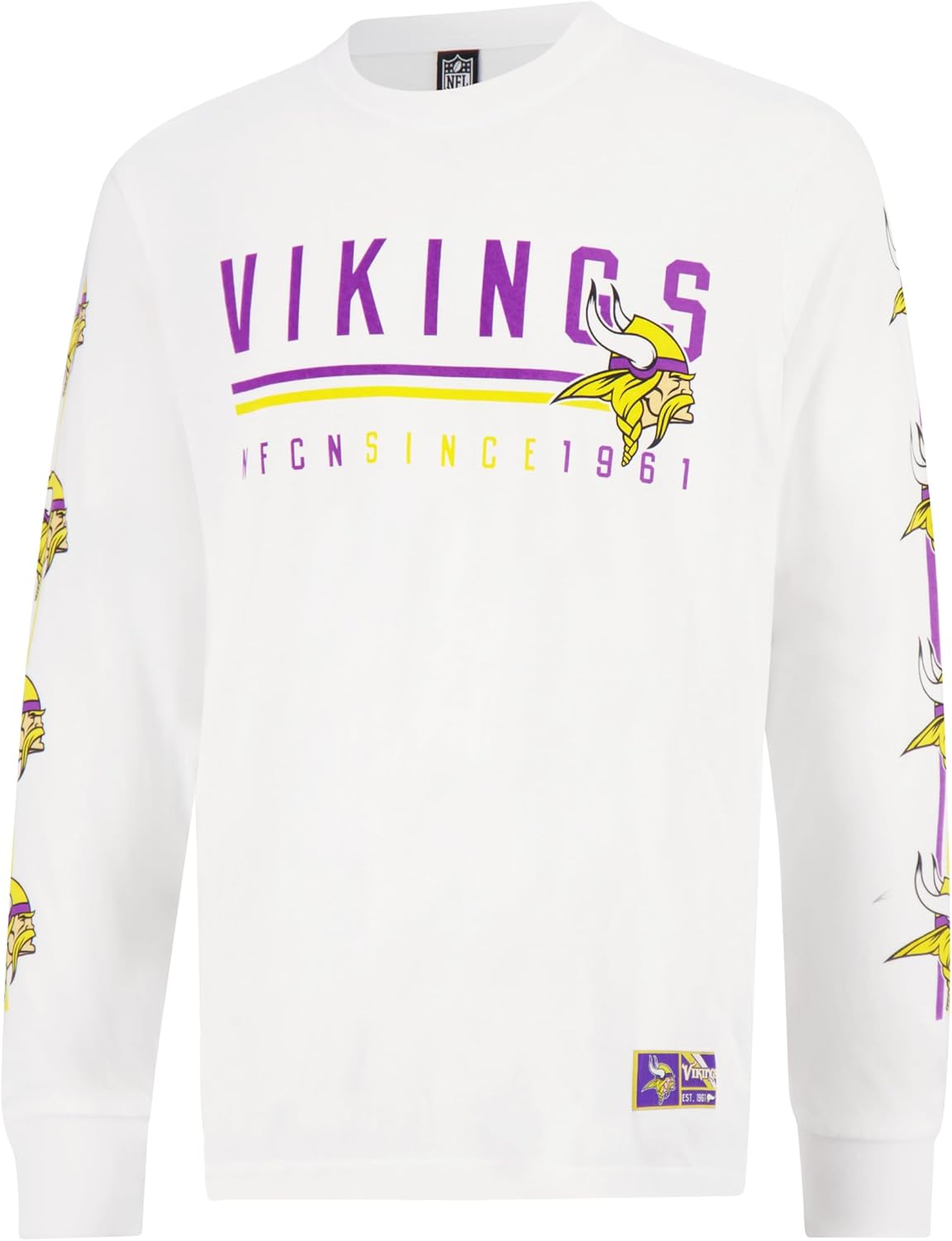 Ultra Game NFL Official Adults Super Soft Supreme Long Sleeve T-Shirt - Unisex|Minnesota Vikings