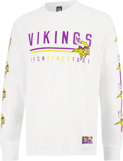 Ultra Game NFL Official Adults Super Soft Supreme Long Sleeve T-Shirt - Unisex|Minnesota Vikings