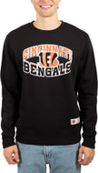 Ultra Game NFL Cincinnati Bengals Men's Super Soft Ultimate Crew Neck Sweatshirt|Cincinnati Bengals
