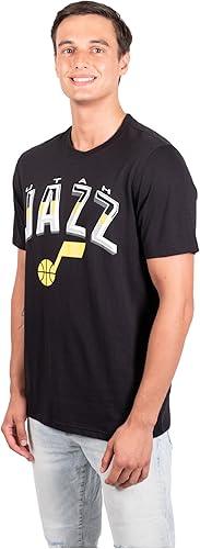 Ultra Game Men's NBA Utah Jazz Arched Plexi Short Sleeve T-Shirt|Utah Jazz - UltraGameShop