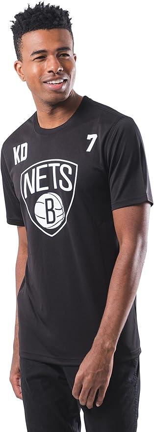 Ultra Game NBA Brooklyn Nets - Kevin Durant Men's Players Quick Dry Active T-Shirt|Brooklyn Nets - Kevin Durant - UltraGameShop