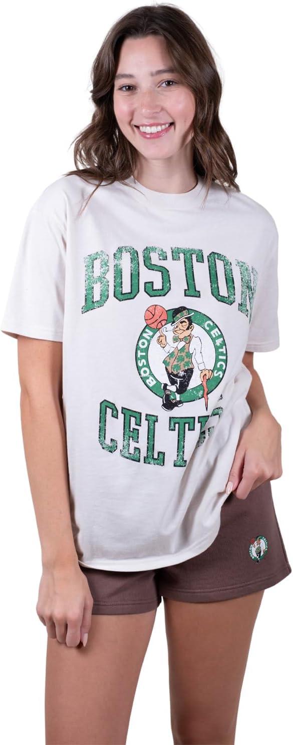 Ultra Game NBA Boston Celtics Women's Super Soft T-Shirt & Short Set|Boston Celtics - UltraGameShop