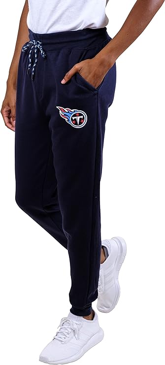 Ultra Game NFL Tennessee Titans Men's Active Super Soft Game Day Jogger Sweatpants|Tennessee Titans