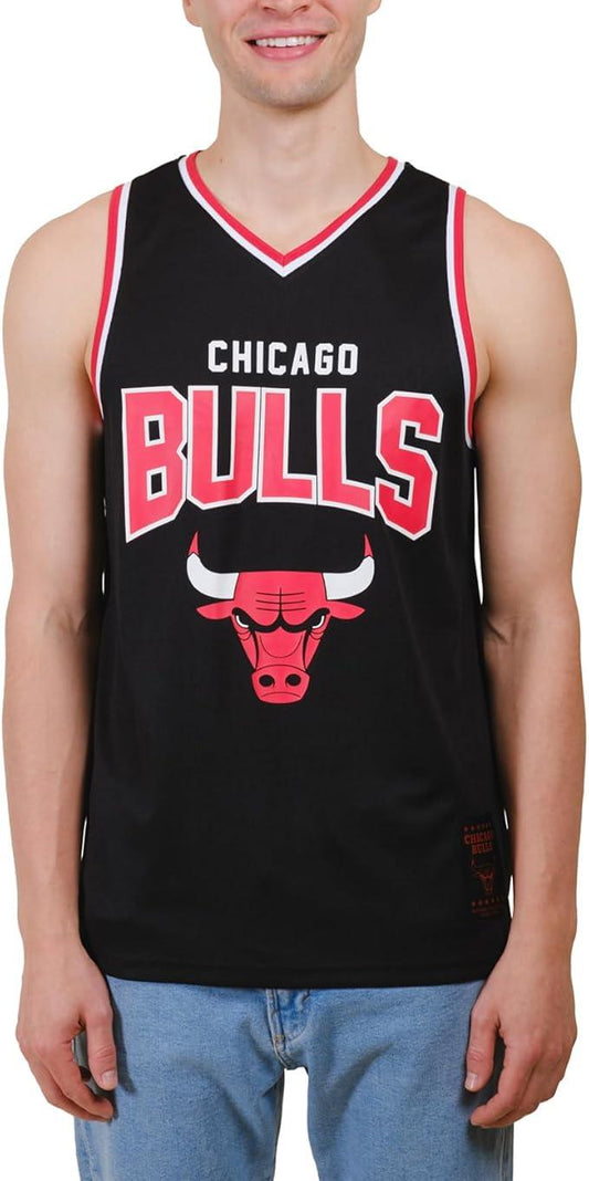 Ultra Game NBA Chicago Bulls Official Men's Sleeveless Mesh Tank Top Muscle T-Shirt|Chicago Bulls - UltraGameShop