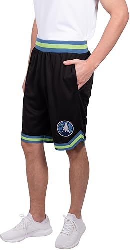 Ultra Game NBA Minnesota Timberwolves Men's Active Knit Basketball Training Shorts|Minnesota Timberwolves - UltraGameShop