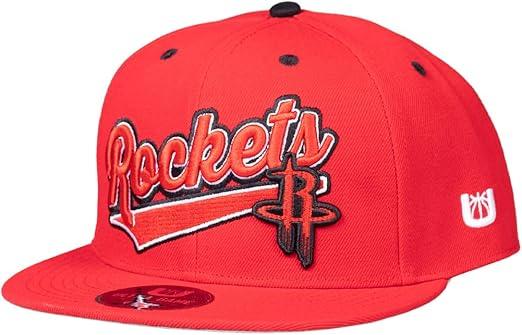 Ultra Game Adults Houston Rockets Snap Back 3D Embroidered Team Logo Baseball Cap Hat |Houston Rockets - UltraGameShop