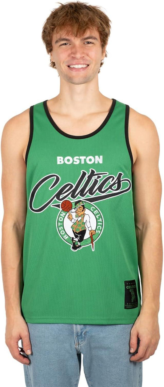 Ultra Game NBA Boston Celtics Tank Top Mesh Sleeveless Muscle T-Shirt|Boston Celtics - UltraGameShop