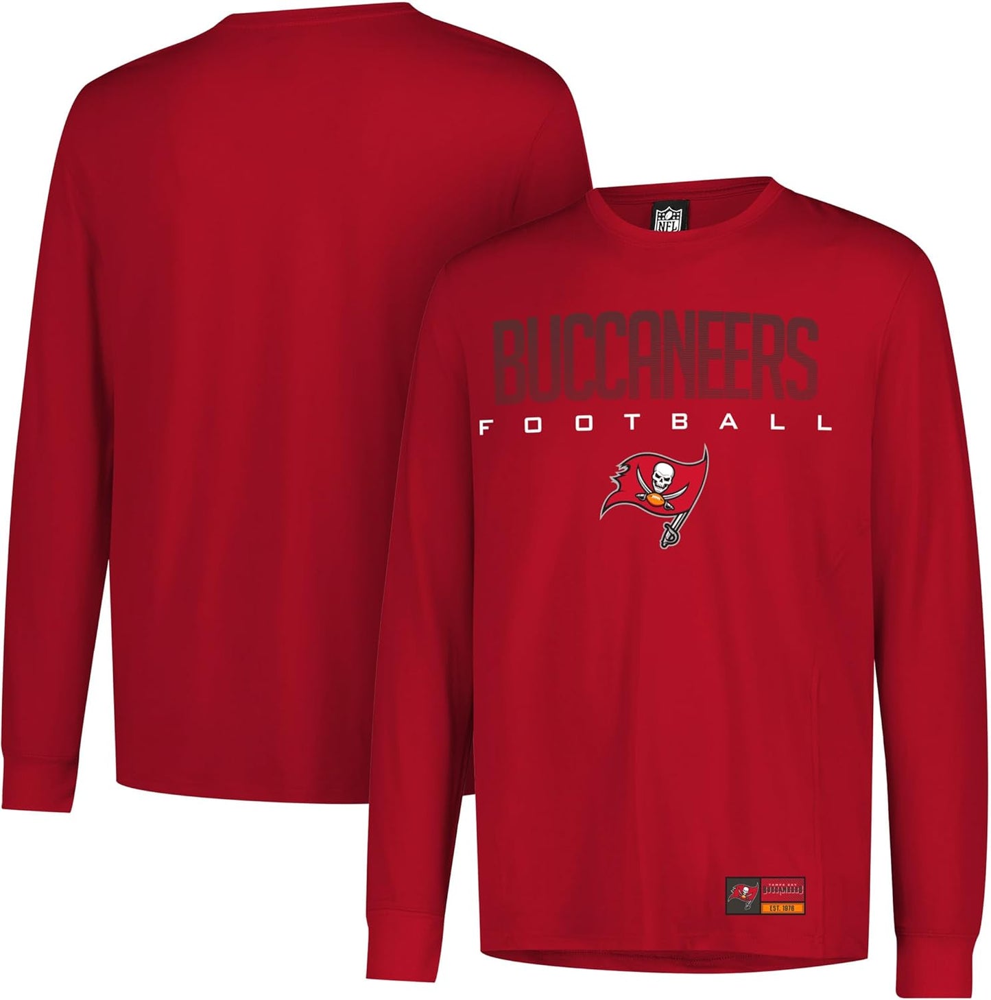 NFL Official Adults Super Soft Game Day Long Sleeve T-Shirt - Unisex|Tampa Bay Buccaneers
