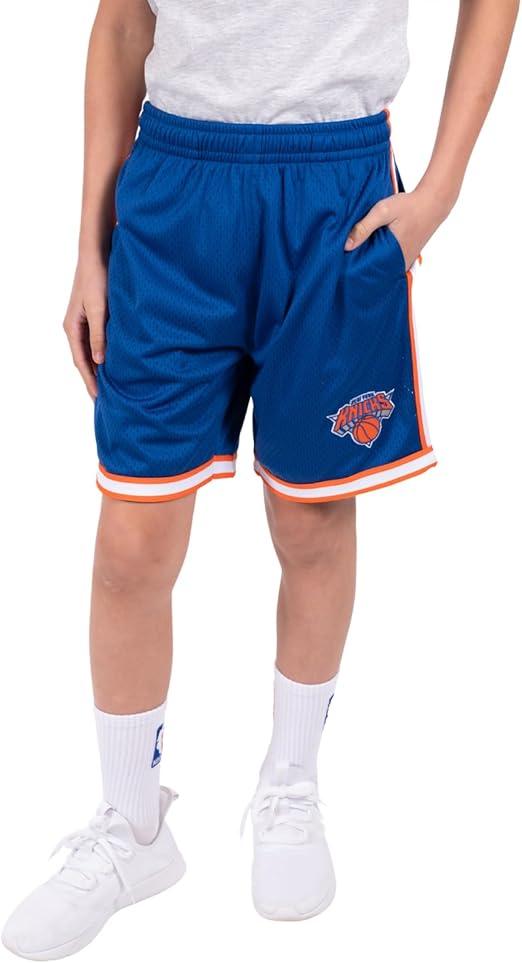 Ultra Game NBA New York Knicks Boys Active Knit Slam Basketball Training Shorts|New York Knicks - UltraGameShop