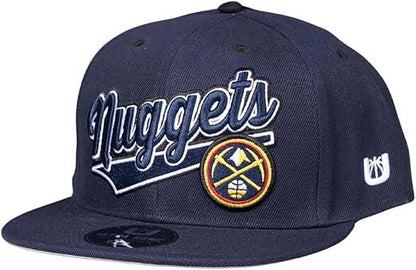 Ultra Game Adults Denver Nuggets Snap Back 3D Embroidered Team Logo Baseball Cap Hat |Denver Nuggets - UltraGameShop