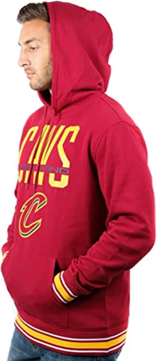 Ultra Game Men's NBA Cleveland Cavaliers Focused Pullover Fleece Hoodie Sweatshirt|Cleveland Cavaliers - UltraGameShop