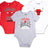 Ultra Game NBA Chicago Bulls Super Soft Cotton 3 Pack Baby Creeper Bodysuit|Chicago Bulls - UltraGameShop