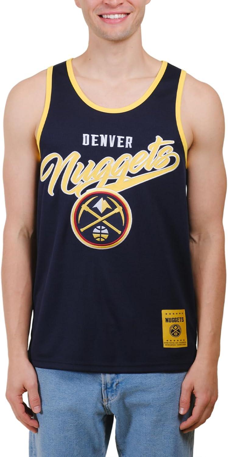 Ultra Game NBA Denver Nuggets Tank Top Mesh Sleeveless Muscle T-Shirt|Denver Nuggets - UltraGameShop